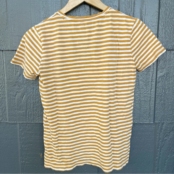 Madewell Whisper Cotton V-Neck Pocket Tee Fenwick Stripe - Picture 6 of 10
